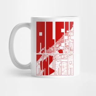 Alexandria, Egypt City Map Typography - Oriental Mug